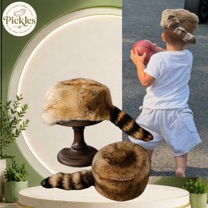 Justin Bieber Son Jack Blues Raccoon Tail Hat